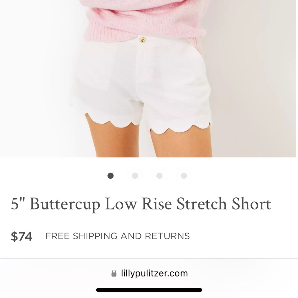 Lilly Pulitzer White Buttercup Short